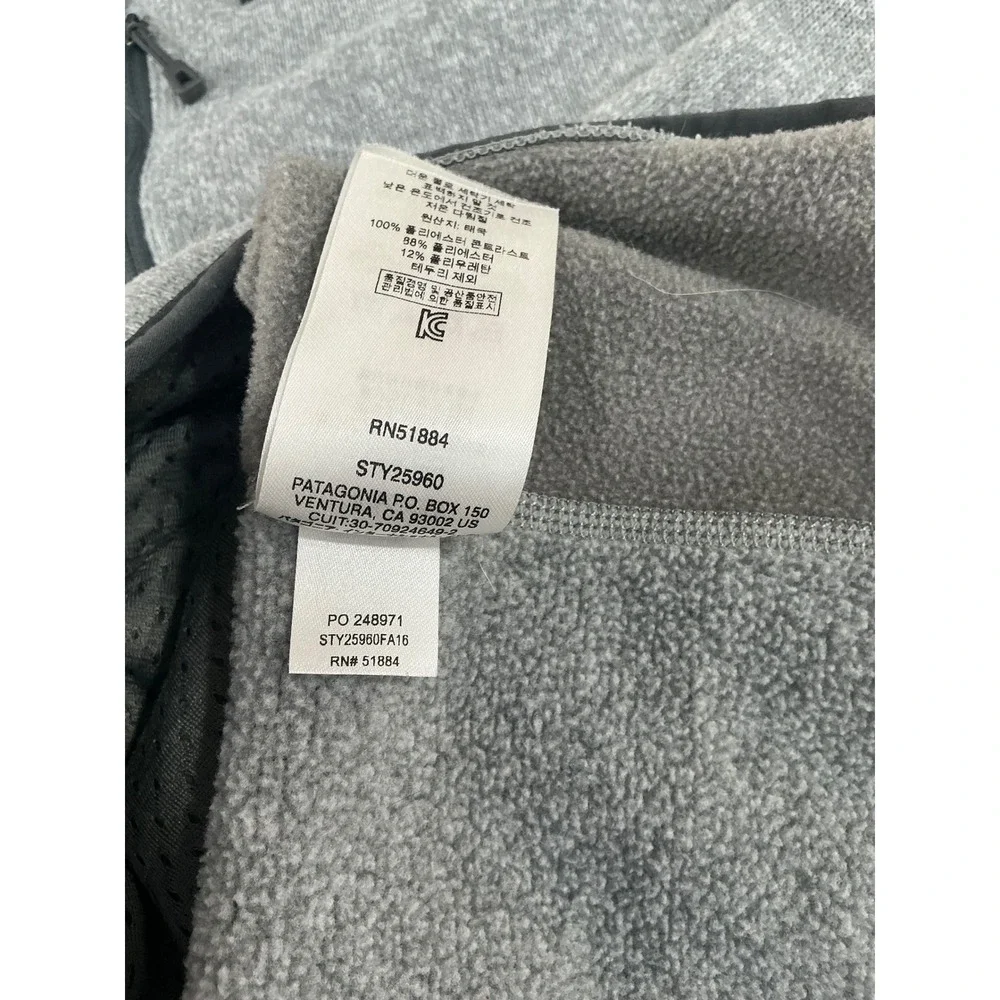 Patagonia Performance Better Sweater Hoody Size M Gray Full Zip Fleece Jacket